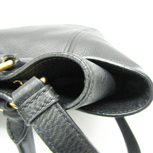 PRADA Black Leather Shoulder Bag - Picture 6 of 16